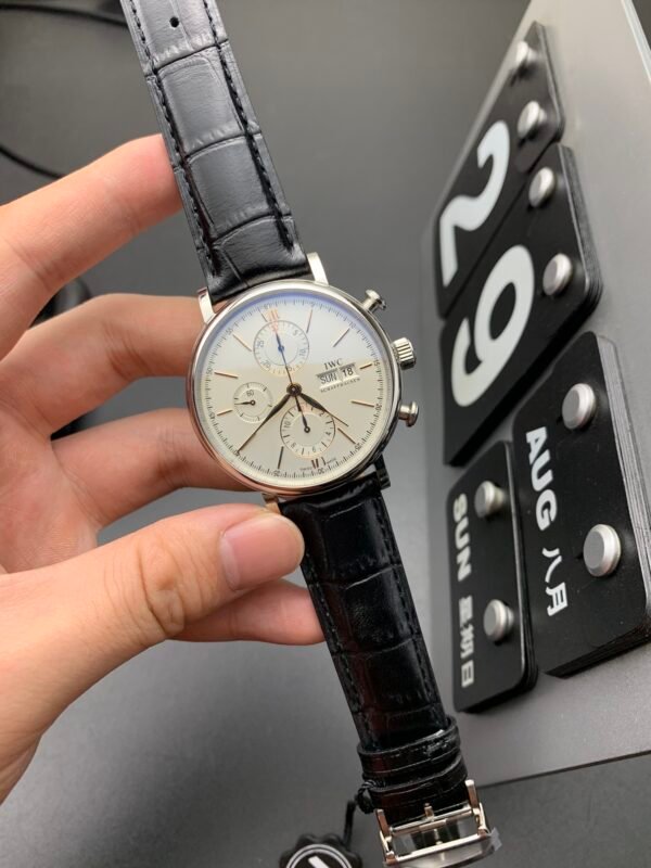 万国IWC柏涛菲诺系列，计时码表 AAA顶级 1:1 复刻克隆高仿手表（视频实拍） - Image 4